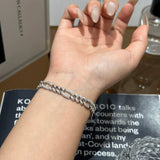 Full Moissanite Cuba Chain Bracelet