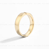 Brushed Couple Ring Set