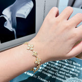 Lucky Flower Moissanite Bracelet