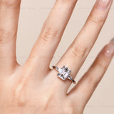 2.0 CT Emerald Wedding Ring