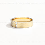 Brushed Couple Ring Set