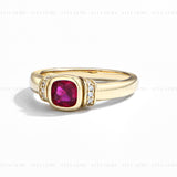 Bezel Ruby Ring