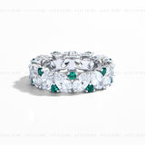 Oval Round Eternity Ring