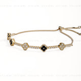 Clover Sparkle Moissanite Bracelet