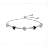 Clover Sparkle Moissanite Bracelet