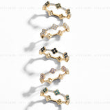 Charm Eternity Clover Ring