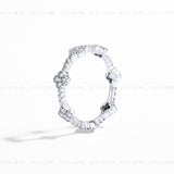 Charm Eternity Clover Ring