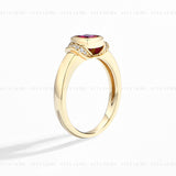 Bezel Ruby Ring