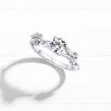 0.8CT Twist Moissanite Ring