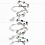 Charm Eternity Clover Ring