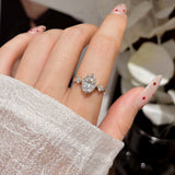 2CT Oval Moissanite Ring