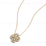 Four-leaf Clover CZ Necklace