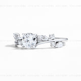 0.8CT Twist Moissanite Ring