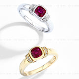 Bezel Ruby Ring