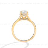 2CT Oval Cut Engagement Ring