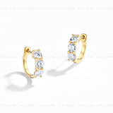 Huggie Hoop Moissanite Earring