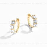 Huggie Hoop Moissanite Earring