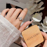 2CT Oval Moissanite Ring