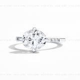 4CT Oval Moissanite Ring