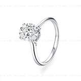 2CT Oval Cut Engagement Ring