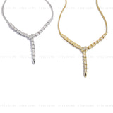 Moissanite Snake Necklace