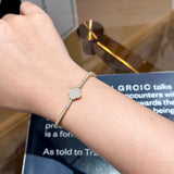 Moissanite Four Leaf Flex Bracelet