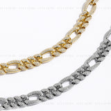 Full Moissanite Cuba Chain Bracelet