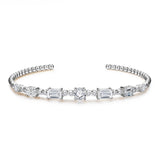 #B005 Multi Shape Tennis Link Moissanite Bracelet