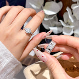 Brilliant Moissanite Ring Set