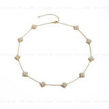 Luxuxry Clover Moissanite Necklace