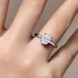 2CT Oval Cut Engagement Ring