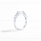 Pear Bezel Moissanite Ring