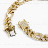 Full Moissanite Cuba Chain Bracelet