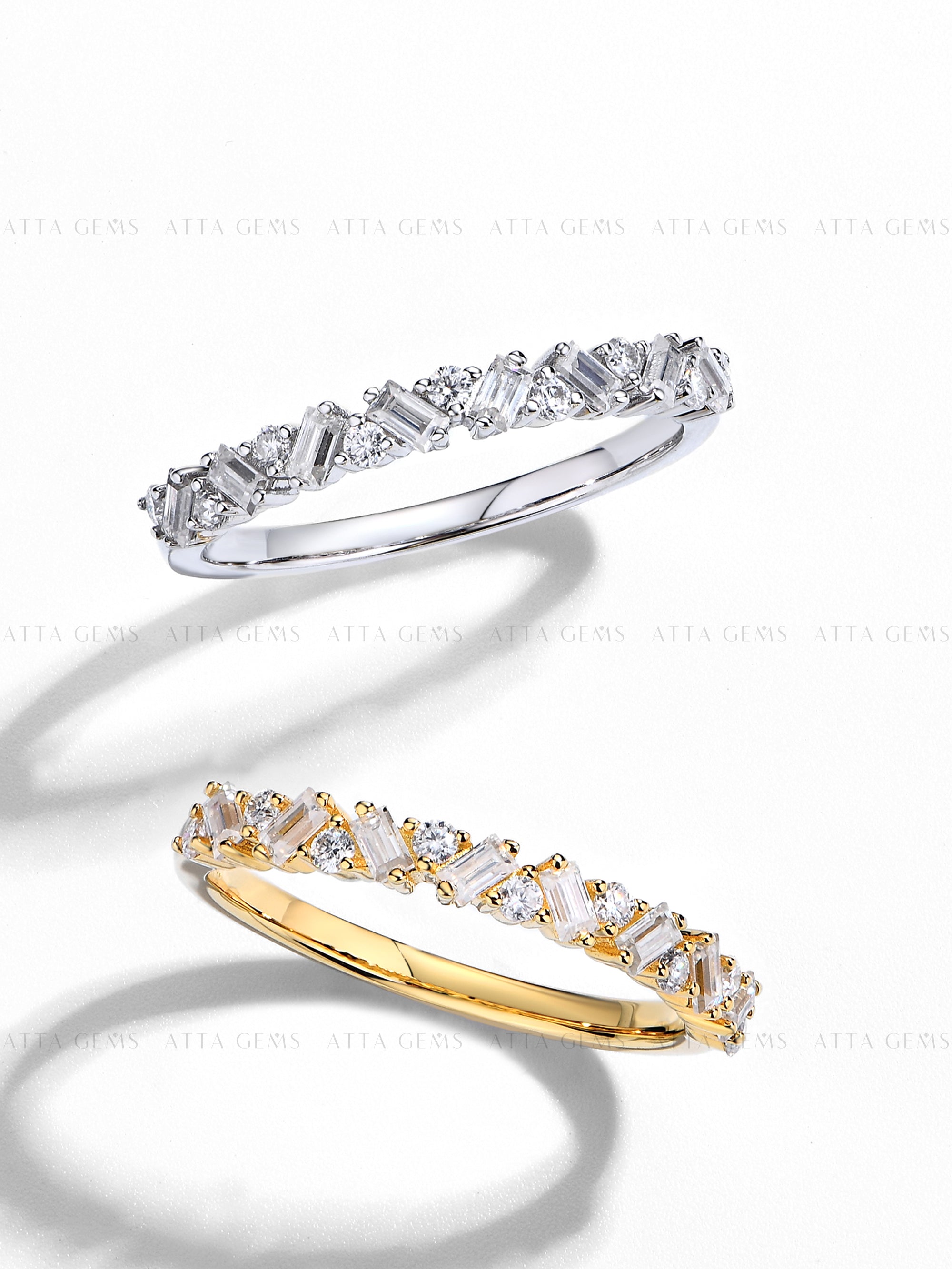 Round & Baguette Ring – Atta Jewelry