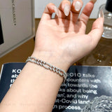 Full Moissanite Cuba Chain Bracelet
