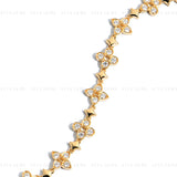Floral Star Moissanite Bracelet