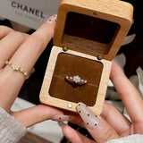 Snowflake Moissanite Rings