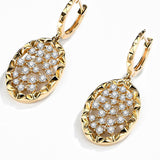 14K Oval Shape Lab Grown Diamond Earrings