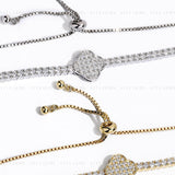 Moissanite Four Leaf Flex Bracelet