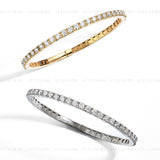 3MM Round Tennis Bangle Bracelet