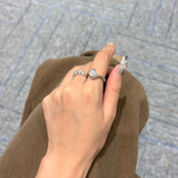 1 Carat Moissanite Tension Engagement Ring