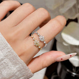 Snowflake Moissanite Rings