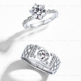 Brilliant Moissanite Ring Set