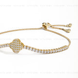 Moissanite Four Leaf Flex Bracelet