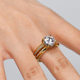 3.0 CT Double Channel Ring