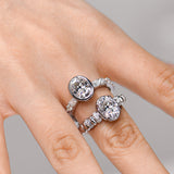 2CT Oval Ever Accented Ring