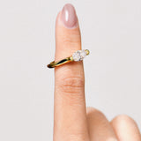 1 CT Marquise Couple Ring