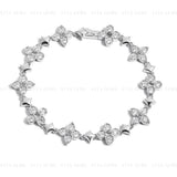 Floral Star Moissanite Bracelet