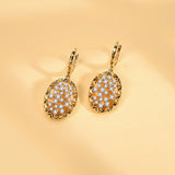 14K Oval Shape Lab Grown Diamond Earrings