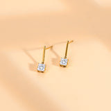 18k Lab Grown Diamond Eight Claw Earrings